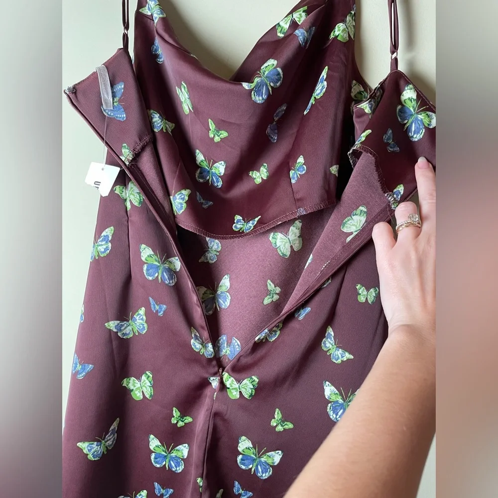 3 for $15 🦋 Satin Slip Dress Urban Outfitters Spring NWT - Picture 8 of 14